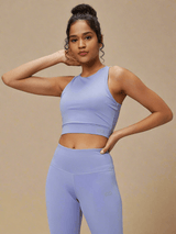 Shop-Padded Cross Back Crop Top Periwinkle