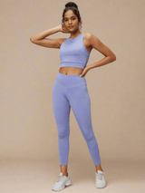 Shop-Padded Cross Back Crop Top Periwinkle