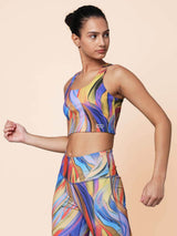 Shop-High Impact Action Bra With Clasp Radiance Print