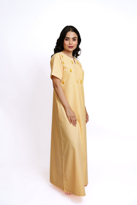 Sunthread - Hand-Embroidered Cotton Nighty