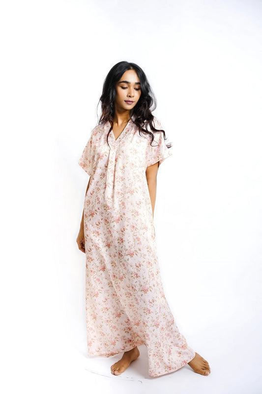 Blush Petal - Satin Nighty