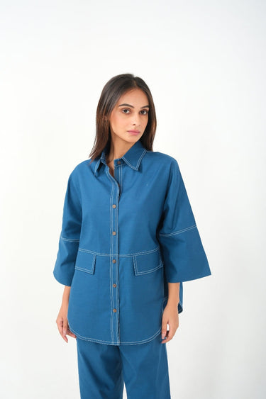 Indigo Edge - Cotton Co-ord Set