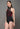 Red & Black Net Overlay Swimsuit