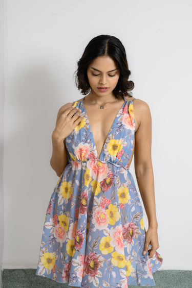Bridal Bliss – Printed Cross-Back Nighty