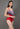 Red Keyhole Swimsuit