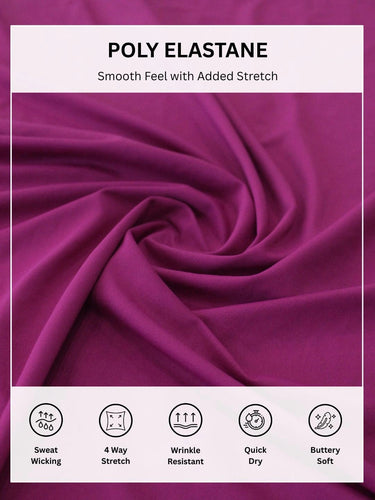 Magenta Solid Bikini Set – AISW-162C