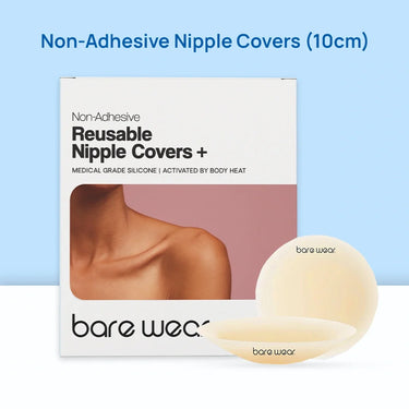 Non-Adhesive Reusable Nipple Covers + (10 cm)