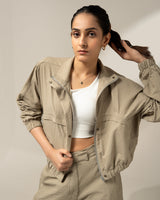 Shop-TraqPace Jacket Stone Beige