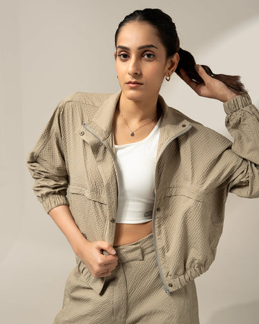 Shop-TraqPace Jacket Stone Beige