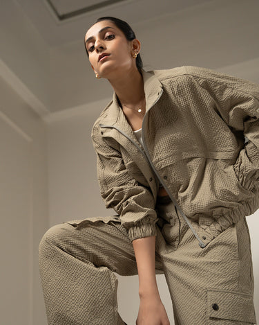 Shop-TraqPace Jacket Stone Beige