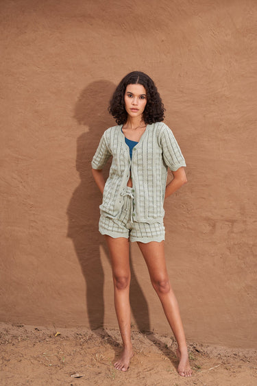 Allegro Knit Co-ord Set - Sage Green