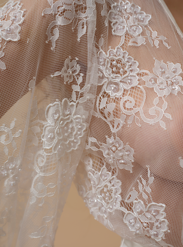 Amara Hand Embellished Lace robe