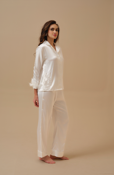 Amara Hand Embellished Pyjama Set