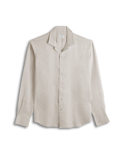 Sand Cuban Collar Shirt