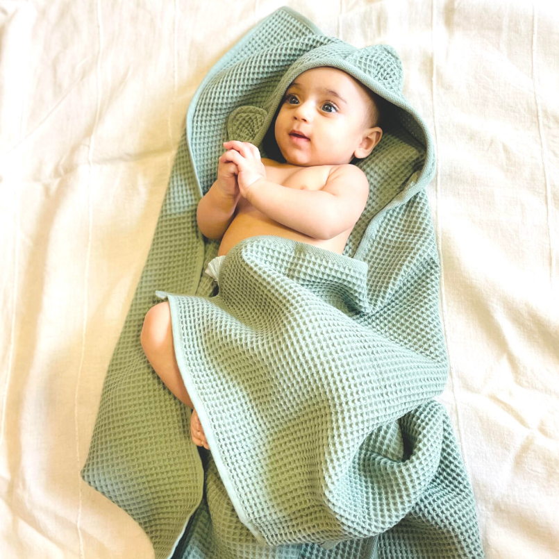 Waffle Hooded Towel