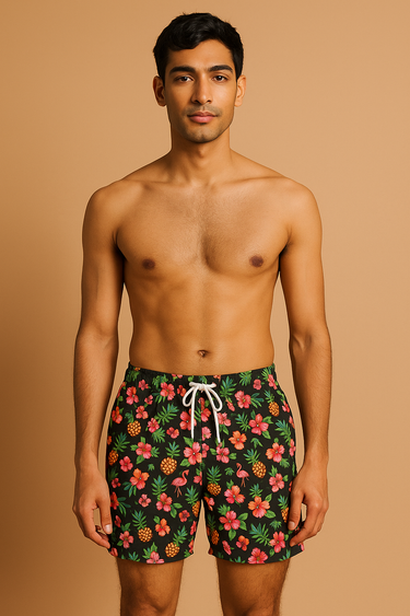 Men's Swim Shorts - Tropical Paradise