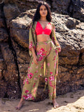 Wild Lantana Kimono & Palazzo Beach Set