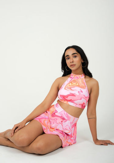 Rose Rhapsody – Skirted Swim Set
