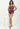 Signature Slit Crimson Cascade – Cutout Swimsuit