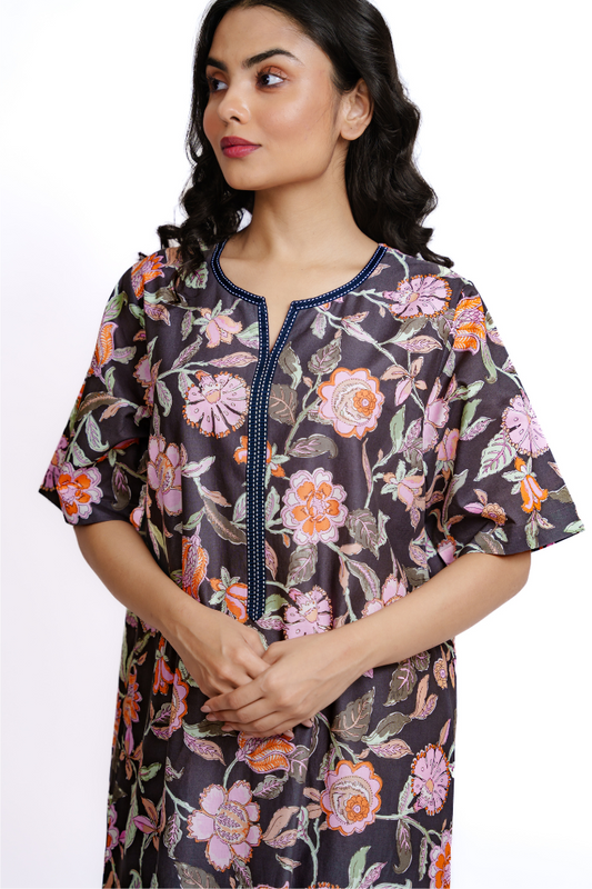 Twilight Garden -Cotton Nighty