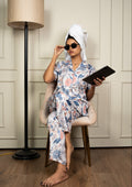 Blush Garden Satin Printed Pajama Set