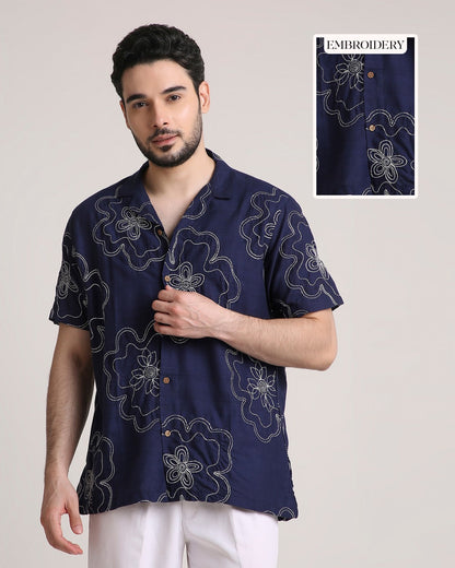 Buta Blue Shirt For Men