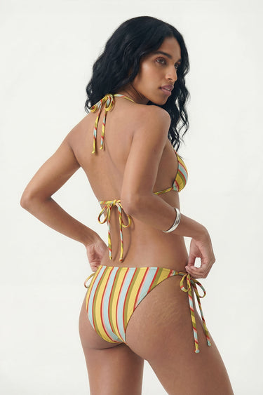Yellow Sorbet Stripe Bikini Set
