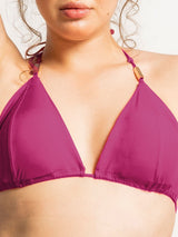 Magenta Solid Bikini Set – AISW-162C