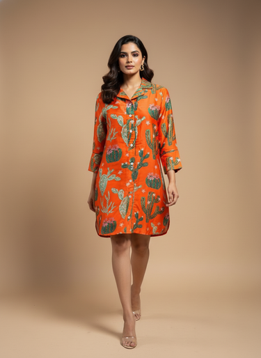 Tangerine Tropica Sleep Shirt