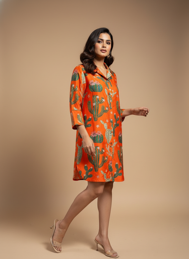 Tangerine Tropica Sleep Shirt