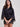 Ella Black Robe With Embroidered Sleeves