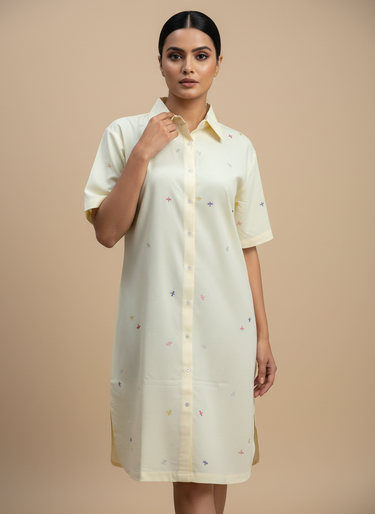 Buttercup Breeze – Cotton Sleep Shirt