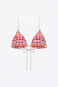 Candy Crochet Triangle Bikini Top