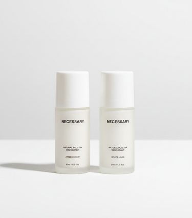 Amber Wood + White Musk Deodorant Duo Set