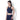 Padded Biker Crop Top Navy