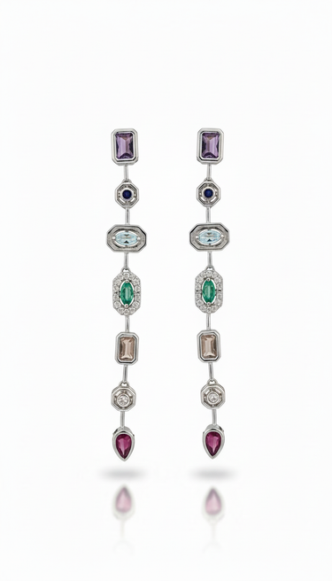 Argent Pastel Pour Earrings