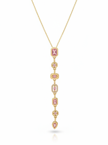 Blush Pastel Pour Necklace