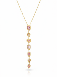 Blush Pastel Pour Necklace