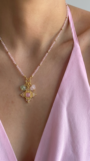 Lune Pink Strand Necklace