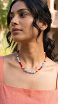 Cherry Skies Beaded Necklace
