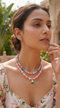 Poppy Sangrila Layered Beaded Necklace