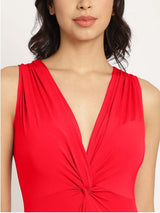 Red Solid Monokini – AISW-143D