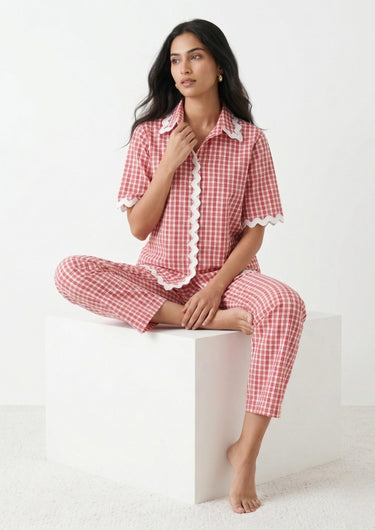 Rosette - Cotton Poplin Night Suit