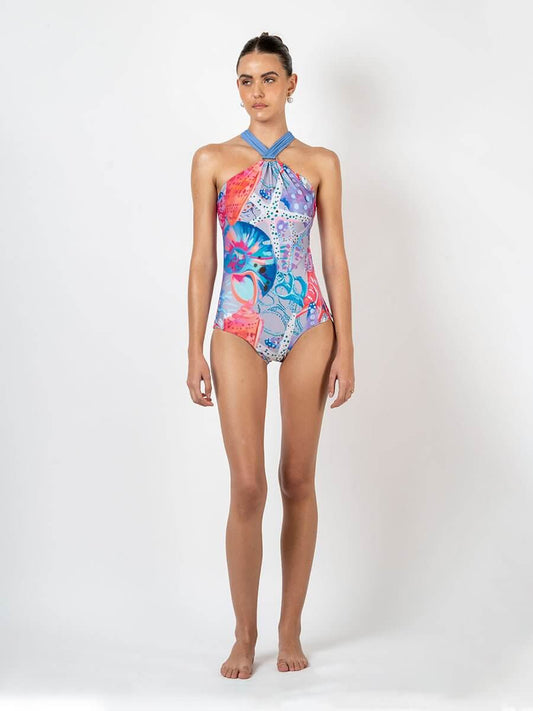 Medal Halter Swimsuit