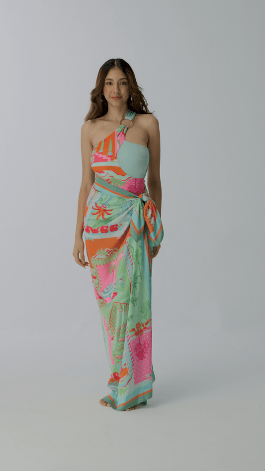Oblique Swimsuit and BB Sarong
