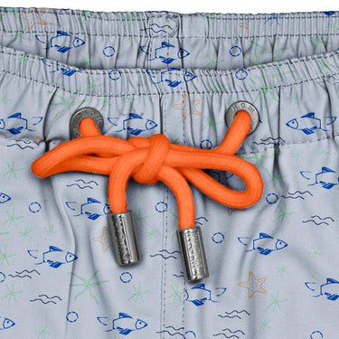 House of Malabaar boy's ocean life print swim shorts.