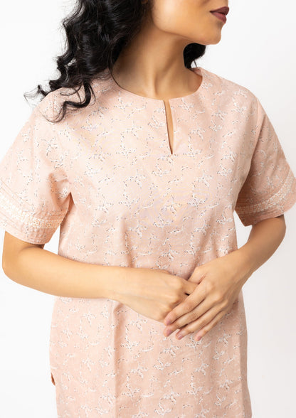 Blush Breeze - Cotton Printed Night Suit