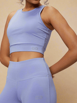 Shop-Padded Cross Back Crop Top Periwinkle