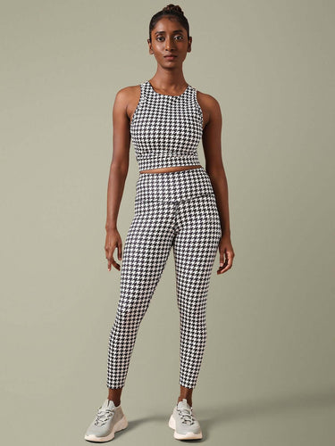 Shop-Ath Track 7/8 Leggings Houndstooth