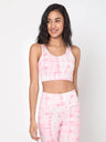 Shop-Pink Shibori Luxe Crop Top